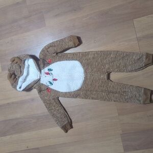 Christmas reindeer 18m fleece outfit